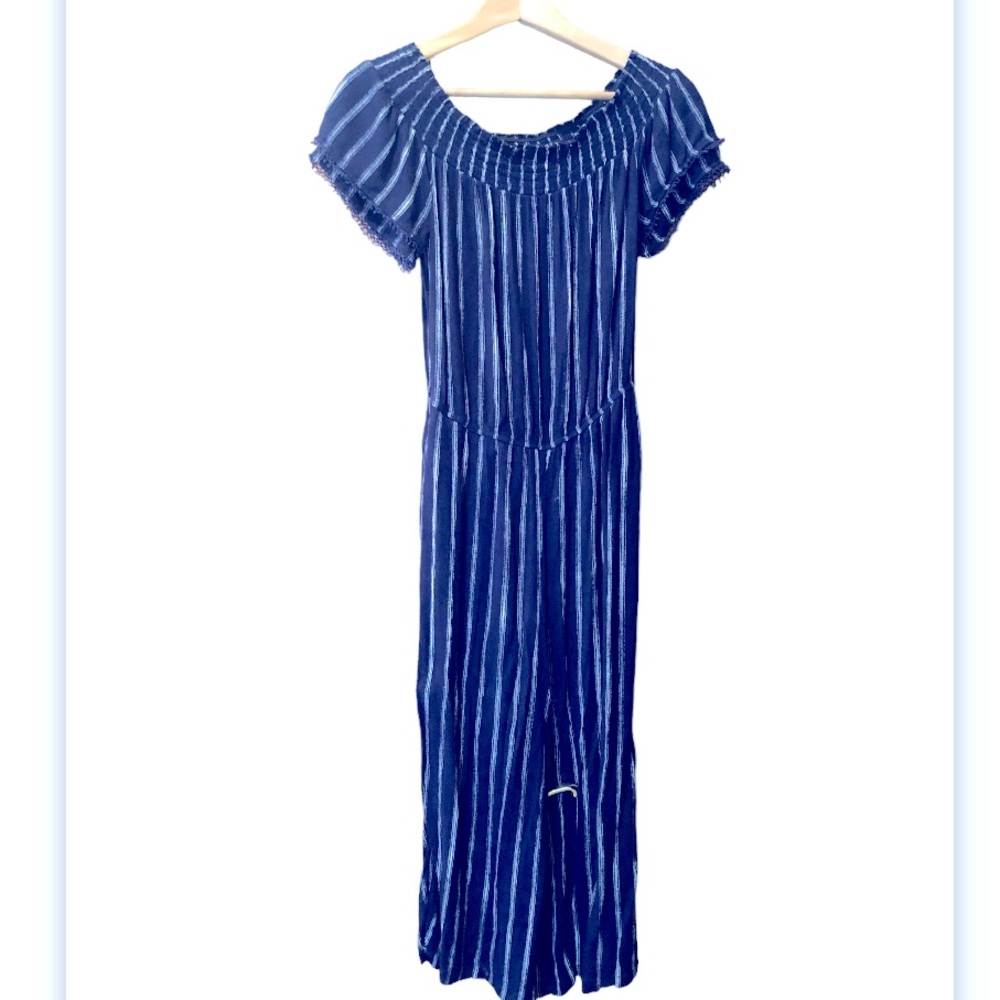 Navy Stripe Wide Leg jumpsuit